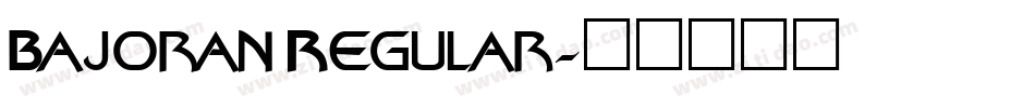 Bajoran Regular字体转换